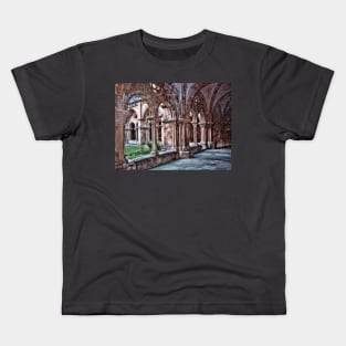 Cloisters. Church of Santa Cruz, Coimbra, Portugal Kids T-Shirt